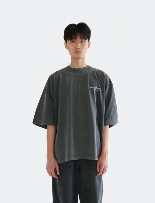 GREY BASIC BOX TEE